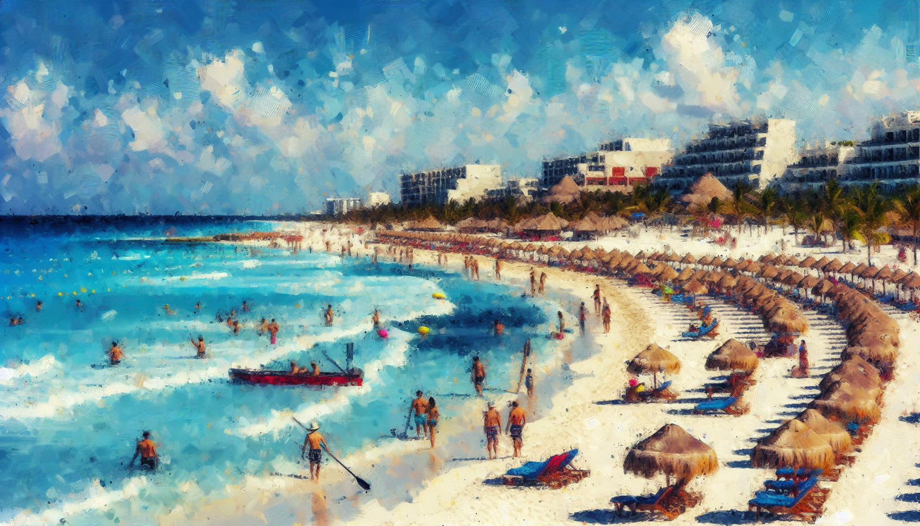 A Praia Chac Mool em Cancun: Um Refúgio Tropical
