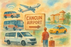 Melhores Opções de Transporte do Aeroporto de Cancun à Zona Hotelera