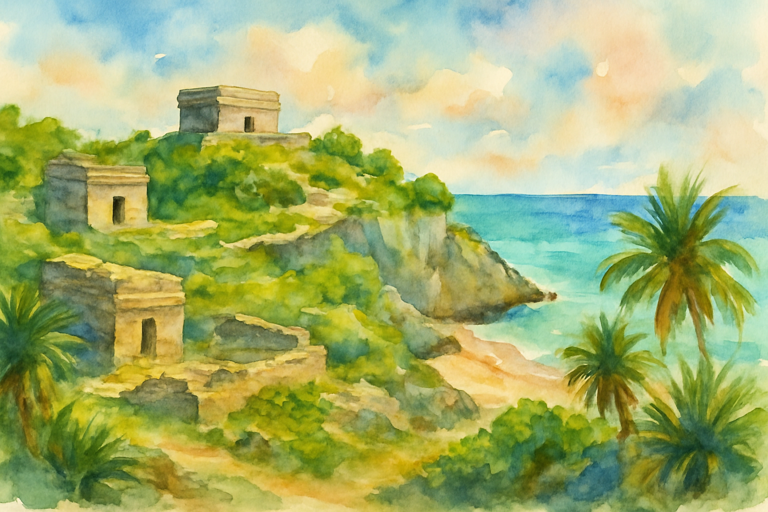 Explorando as Ruínas de Tulum: Patrimônio Histórico da Civilização Maia