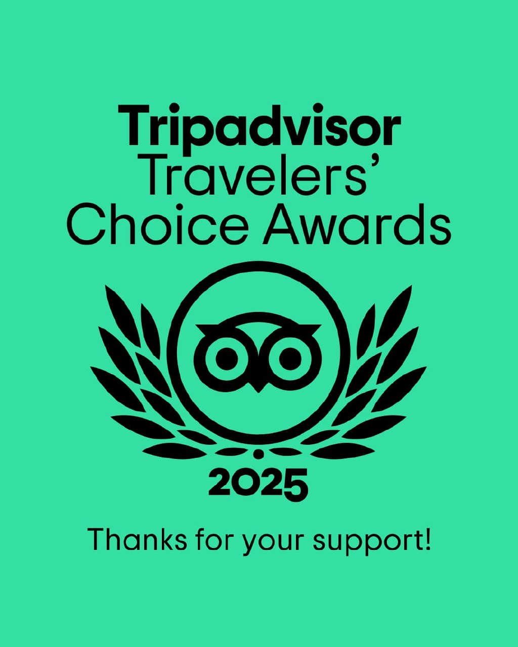 Tripadvisor Travelers' Choice Awards 2025